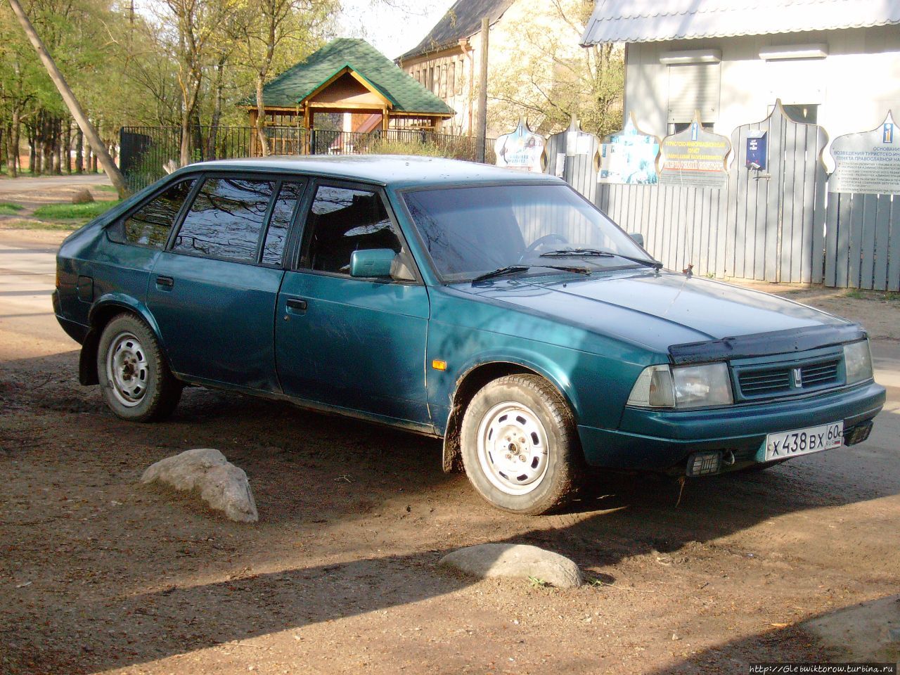 Посещение города рано утром Печоры, Россия