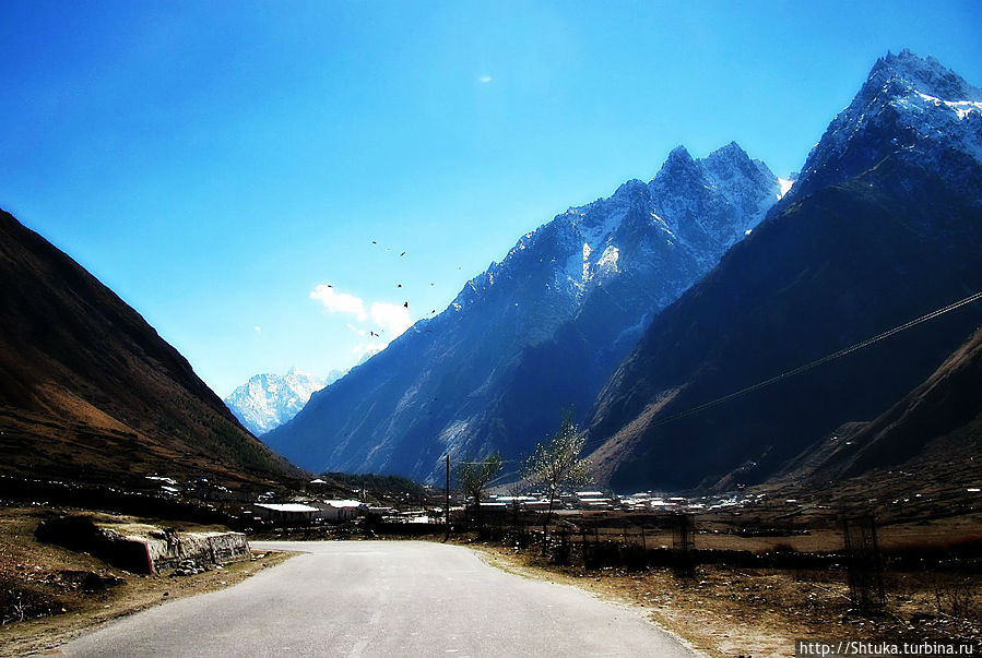 из Мана в Бадринатх Индия