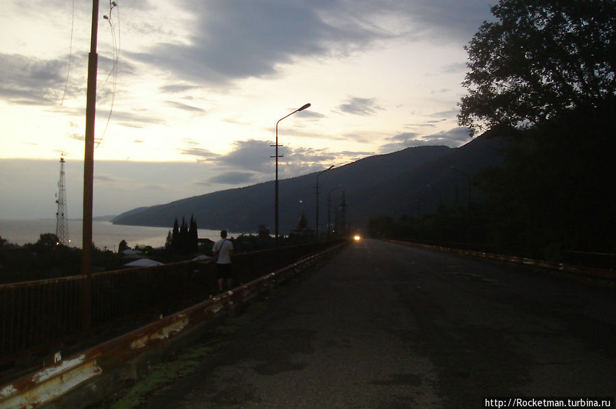 мост над ущельем Гагрский район, Абхазия