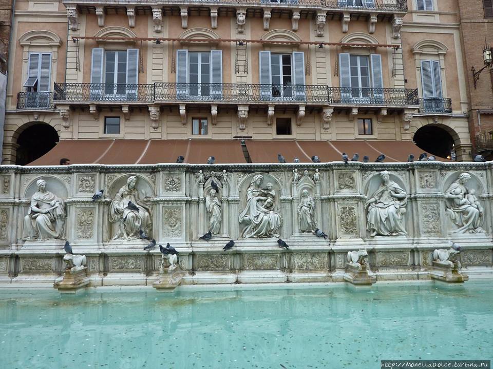 Siena: площадь piazza del Campo Сиена, Италия