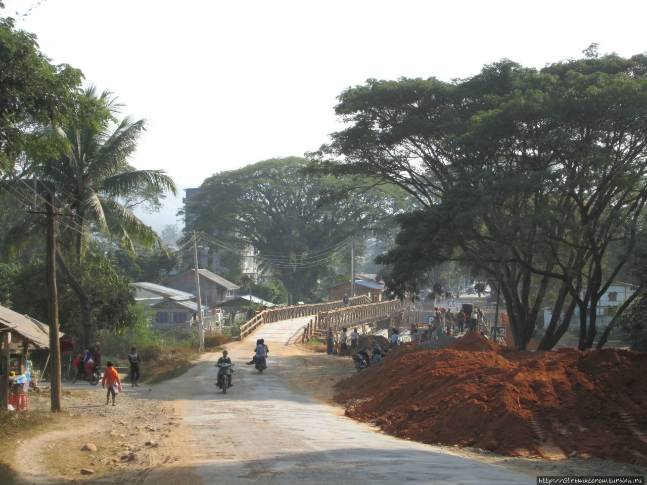 Прогулка в северную часть города Сипо, Мьянма