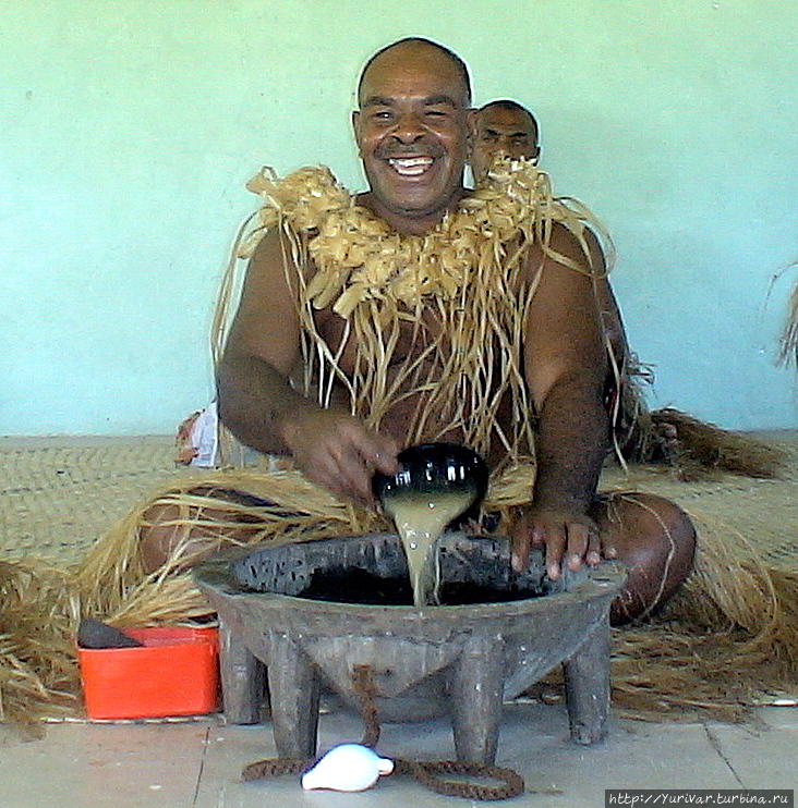 Вождь фиджийцев в деревне