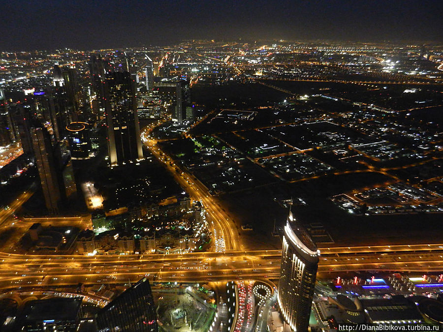 Вид с Burj Khalifa Дубай, ОАЭ
