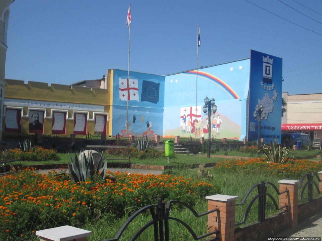 Хоби — типичный малый город Мегрелии Хоби, Грузия