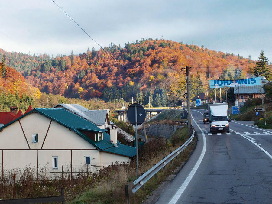 дорога к шахте Слэник, Румыния