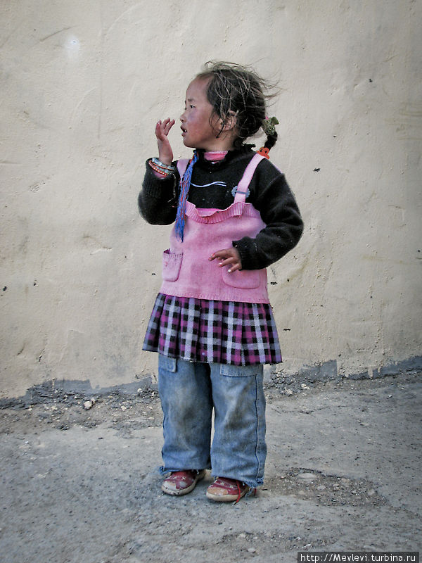 Дети в Тибете Тибет, Китай