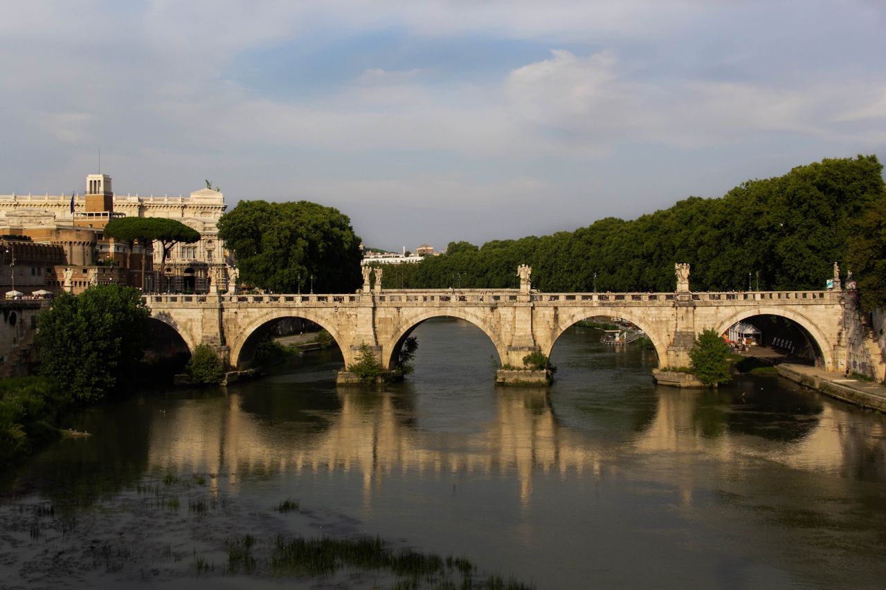 Рим. Замок Св. Ангела и мост Св. Ангела Рим, Италия
