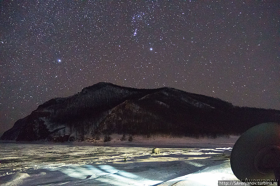 Орион над Узурами. Качество пока не очень. Скоро научусь снимать маленькой 