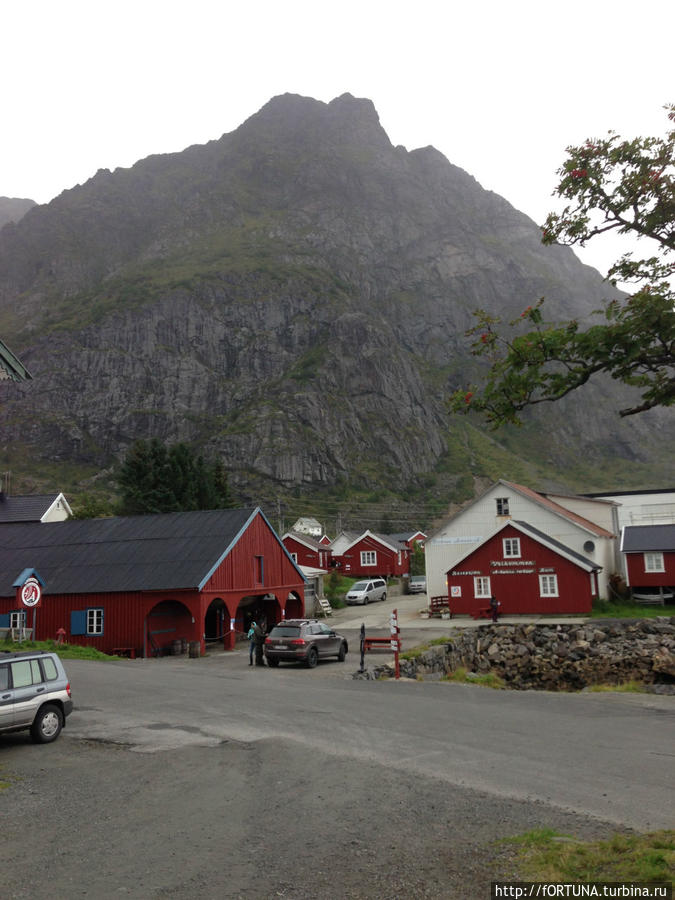 Деревня  с названием ручей О, Лофотенские острова, Норвегия