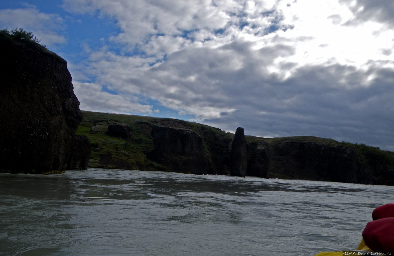 рафтинг по каньону Гульфосс Флудир, Исландия
