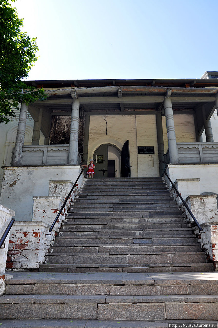 Высокое крыльцо летом — н