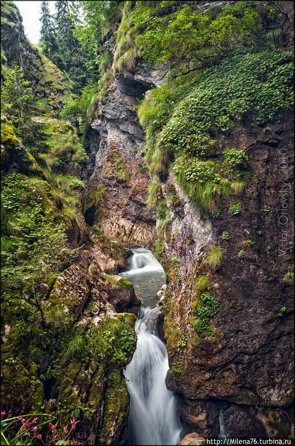 Водопад в Триграде Пампорово, Болгария