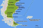 Остров Эстадос на карте (Из Интернета)