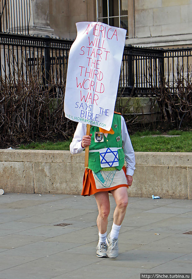 Развлекуха на Трафальгарской площади. Лондон, Великобритания