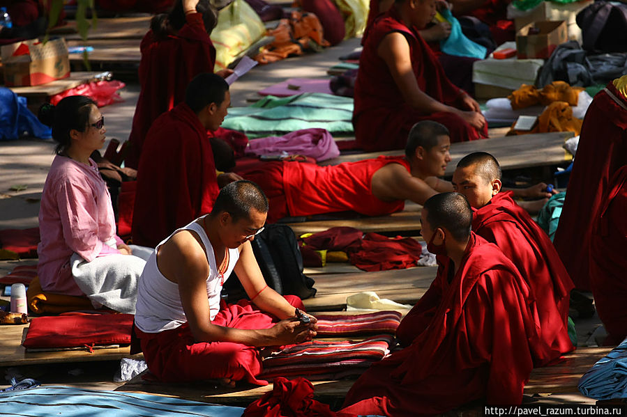 буддийские монахи, Индия