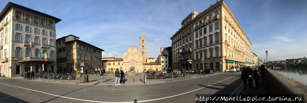 Площадь Ониссанти Флоренция, Италия
