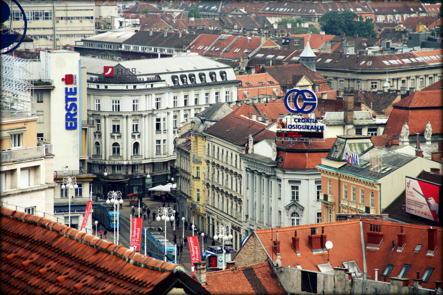 Историческая смотровая площадка Загреба Загреб, Хорватия.