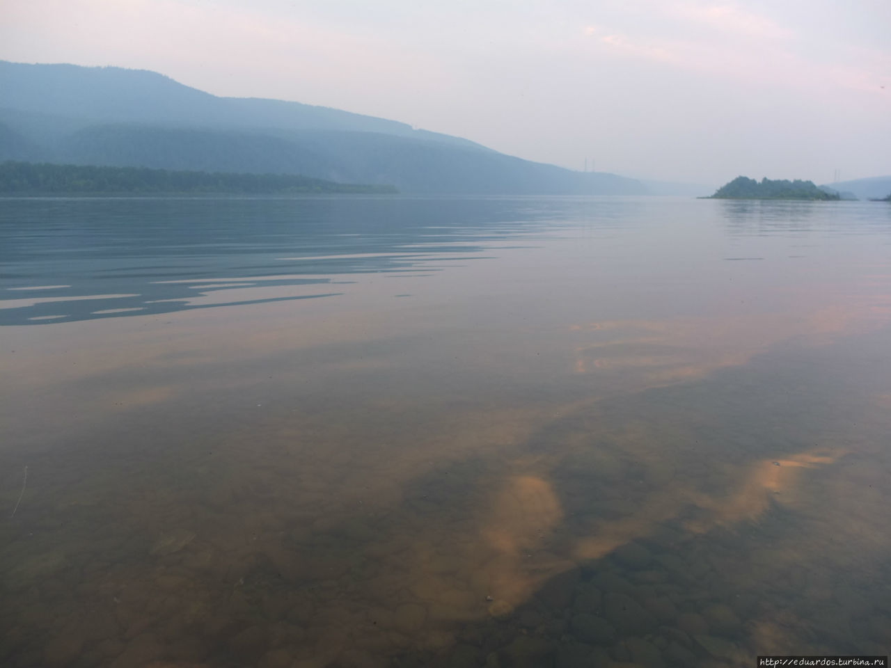 Вечер на Енисее Красноярск, Россия