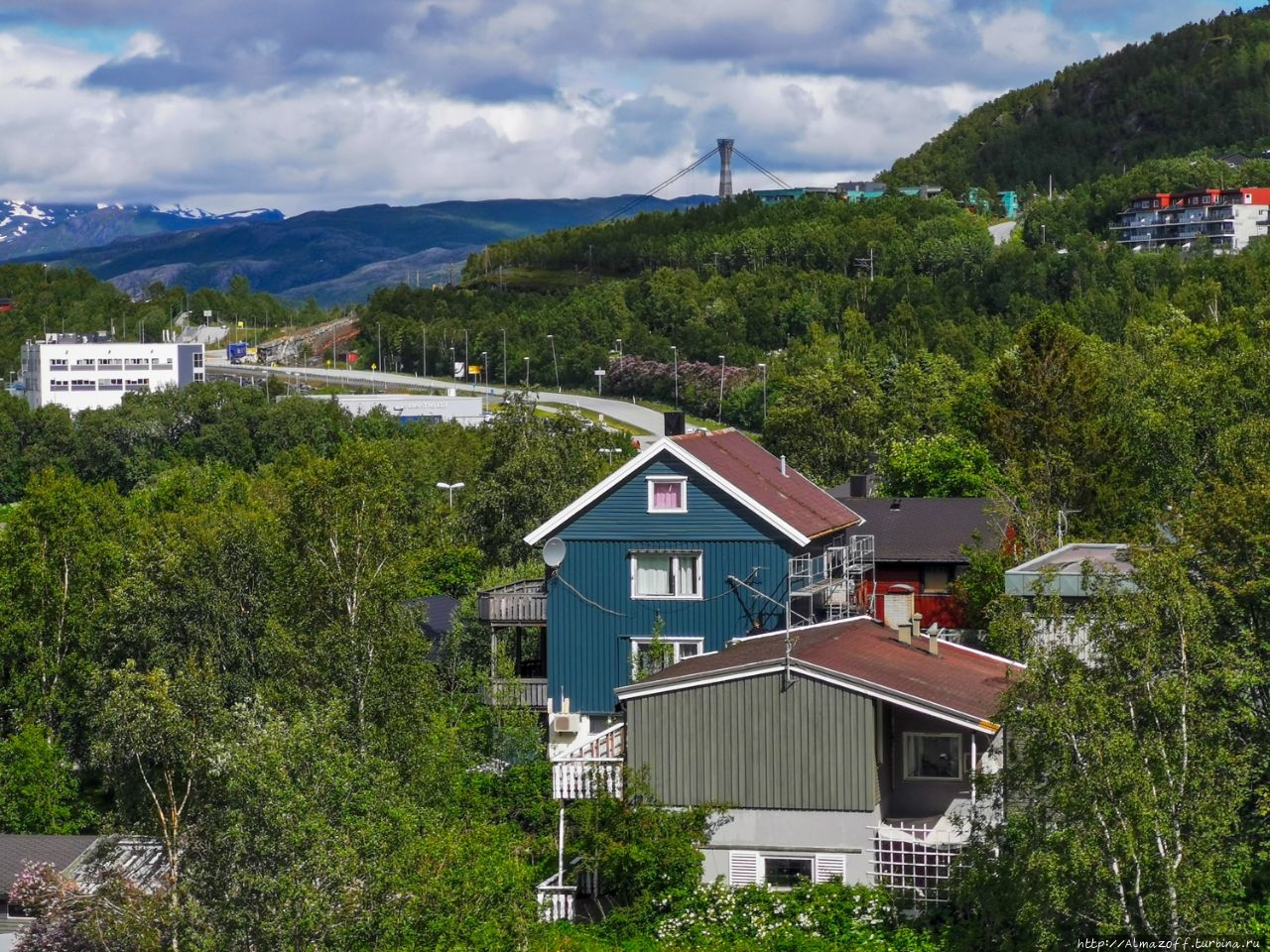 Нарвик — крайняя точка железнодорожной линии Мальмбанан Нарвик, Норвегия