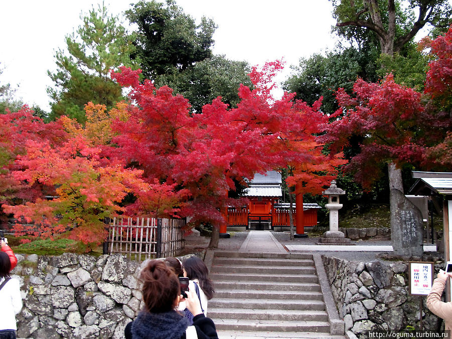 Перед входом в храм Тенрюдзи. Япония