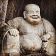 Будда Майтрейя (или Смеющийся Будда) в Храме Прибежища Души в Ханчжоу.