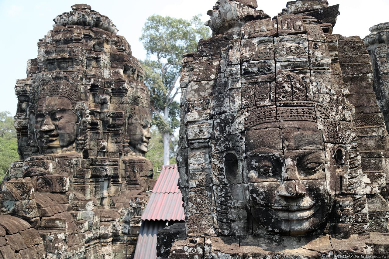 Храм Байон. Первая часть Ангкор (столица государства кхмеров), Камбоджа