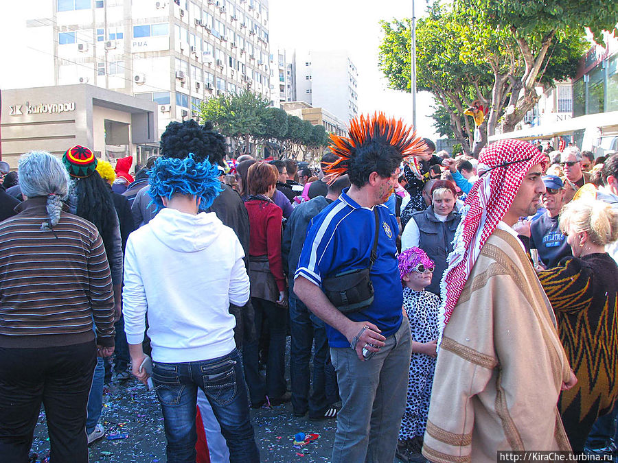 Участники карнавала Кипр