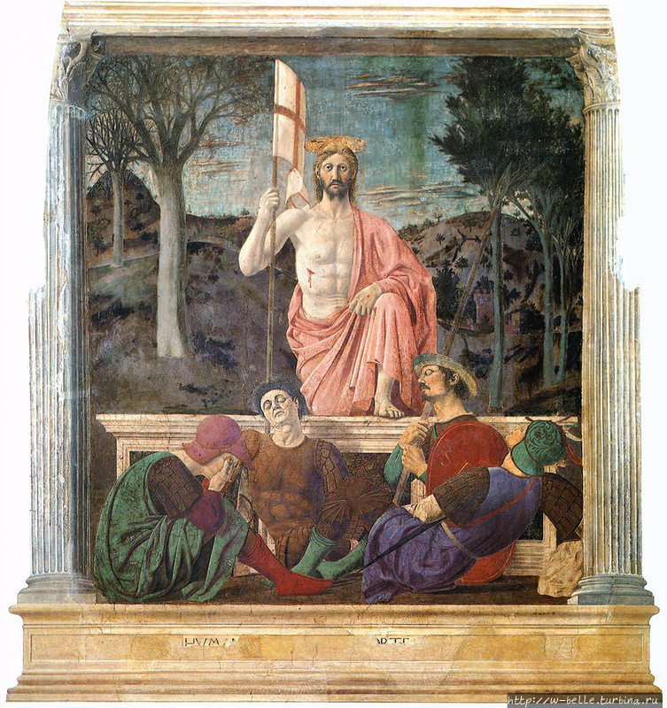 Воскрешение Христа, около 1460г, Городской музей Сансеполькро. Сансеполькро, Италия