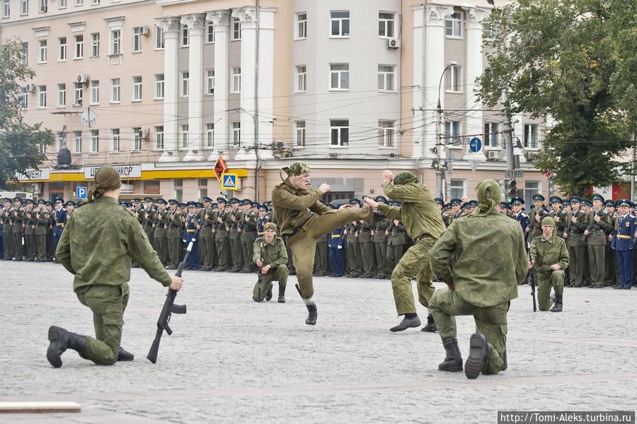 На брусчатке главной площади (Воронеж) Воронеж, Россия