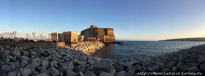 От набережной Santa Lucia до крепости Castello dell'Ovo Неаполь, Италия