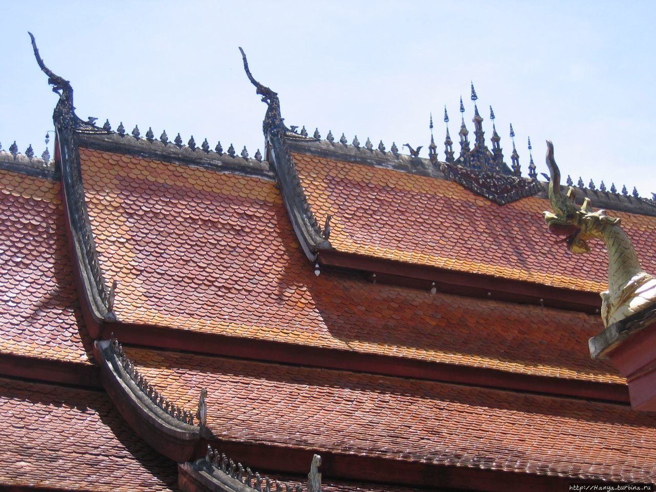Змей-наг на крыше храма и