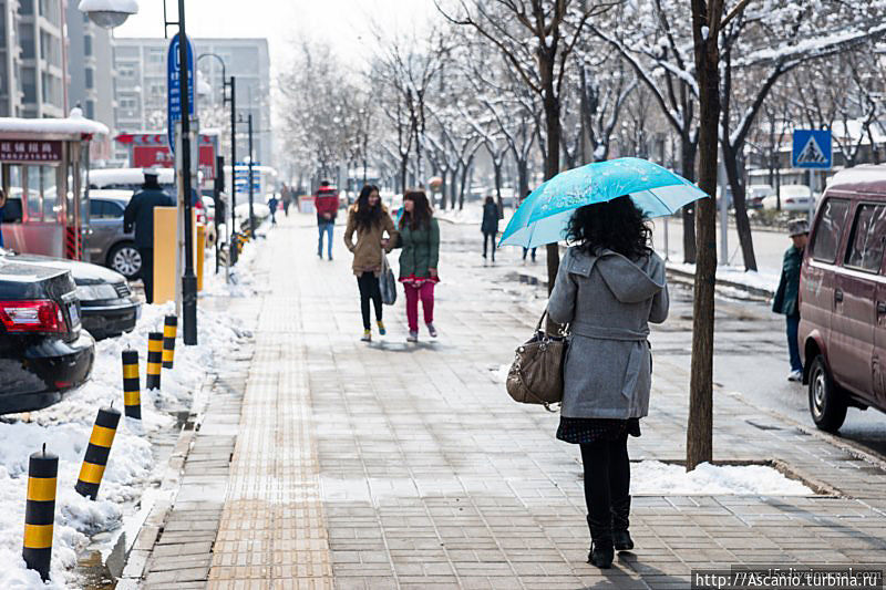 Как в Пекине снег выпал Пекин, Китай