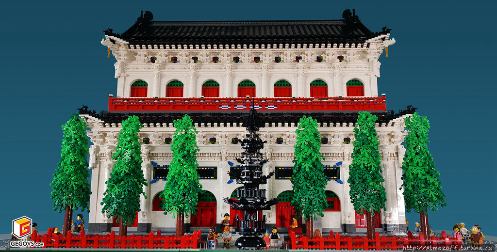 Храм Сяньтун как конструктор LEGO Священная Гора Утайшань, Китай