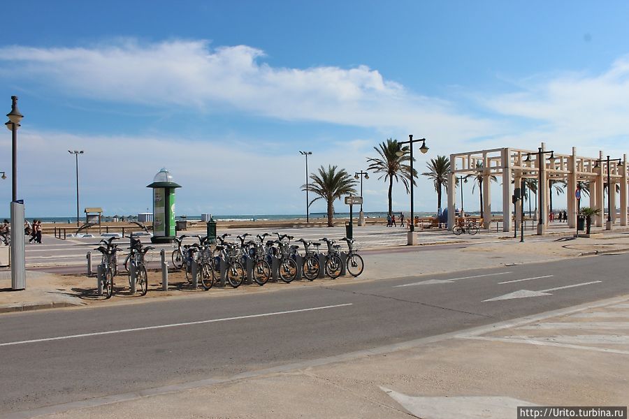 Пляж Malvarosa.