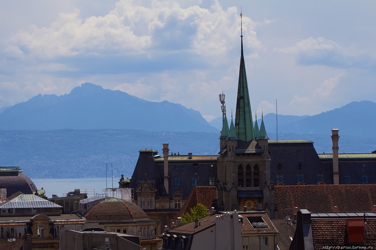 Женева — Лозанна, Виды с Кафедрального собора Лозанны Лозанна, Швейцария