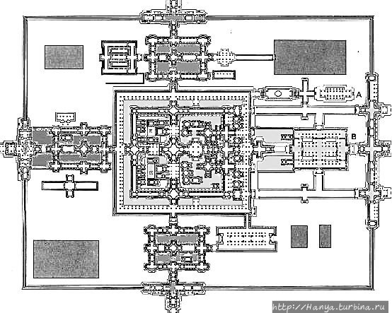 Храм Байон. Схема. Фото и