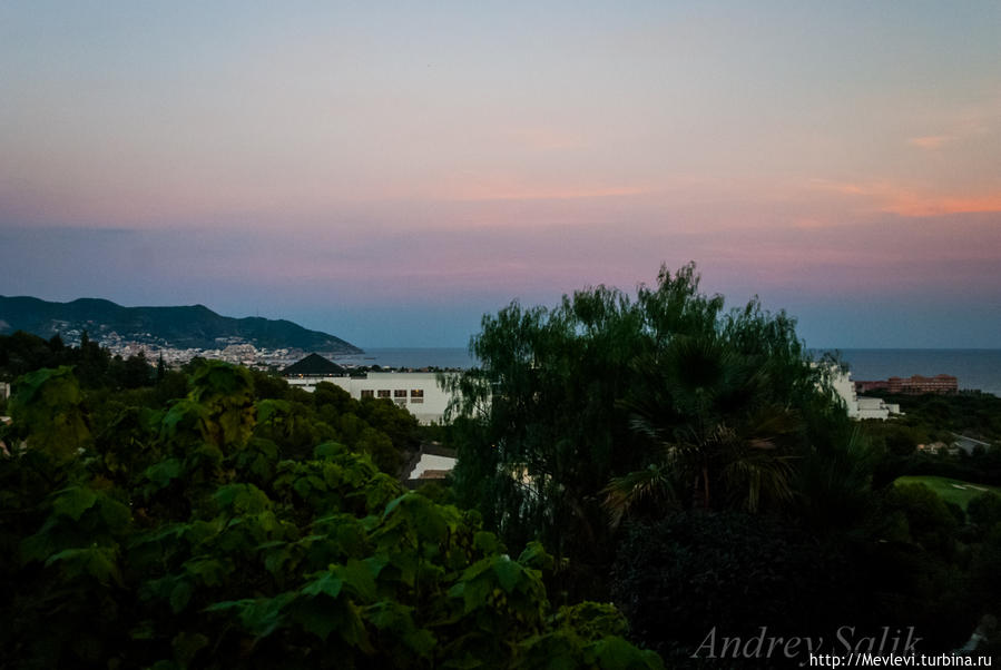 Закат в Ситжесе Ситжес, Испания