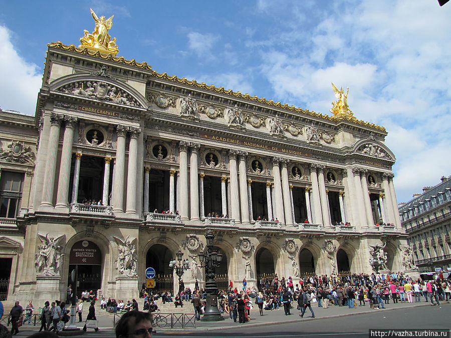 Парижская опера,также имеет название Гранд Опера.Главный южный фасад. Париж, Франция