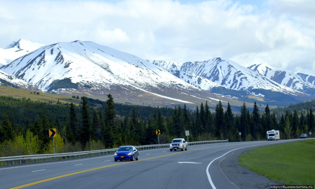 Дорога на юг Штат Аляска, CША