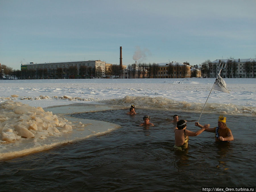 В гостях у новгородских моржей Великий Новгород, Россия