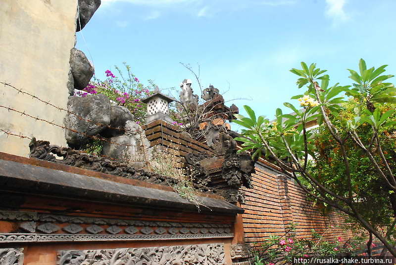 Откуда рис во лбу Кута, Индонезия