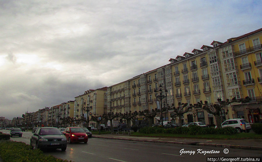 Сантандер, Бульвар Пасео Переда зимой.