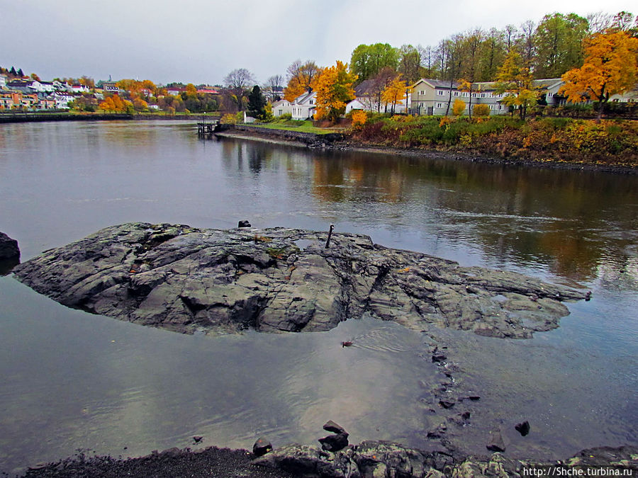 На берегах реки Нидельва (Nidelva) Тронхейм, Норвегия