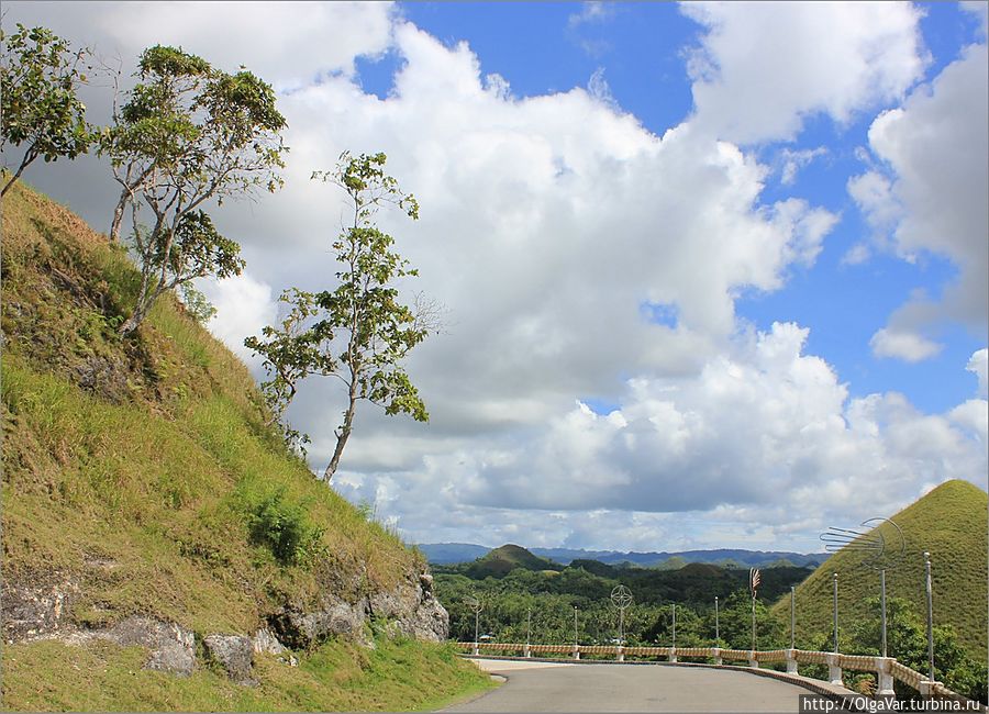 Дорога к Шоколадным холмам Остров Бохол, Филиппины