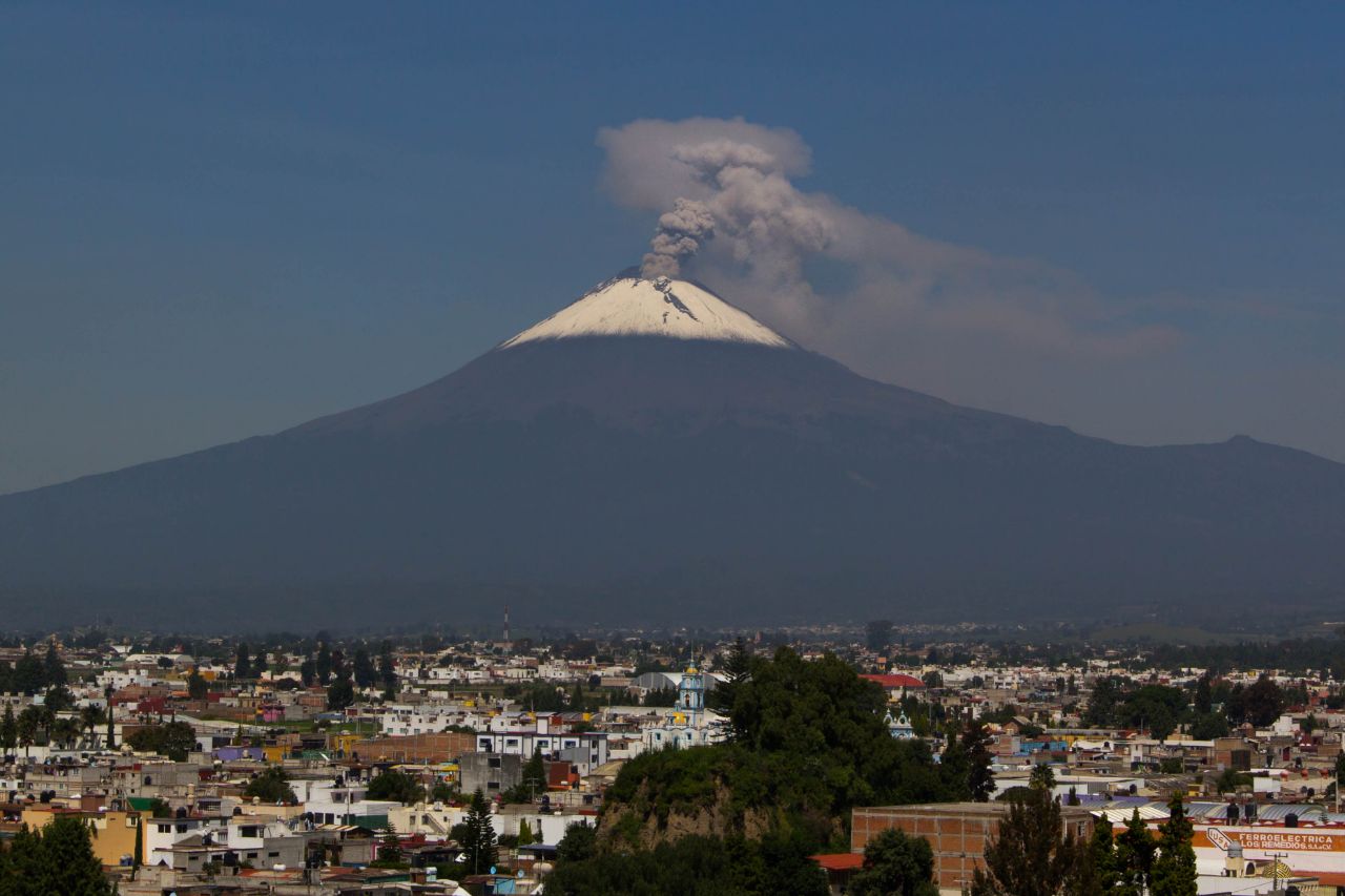 Чолула-де-Ривадабия. Вулкан Попокатепетль Чолула, Мексика