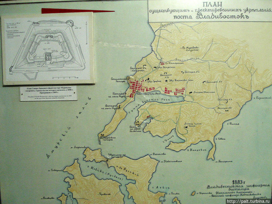 Карта владивостока 1900