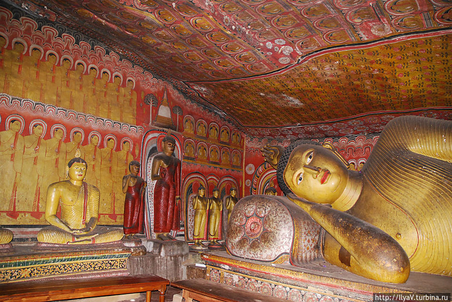 Пещерный храм в Дамбулле Дамбулла, Шри-Ланка