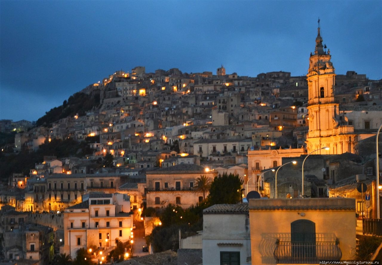 Модика панорама Модика, Италия