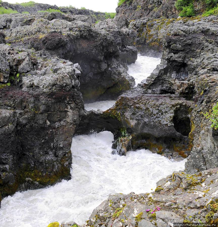 Водопад Барнафоссар (погибших детей) Исландия