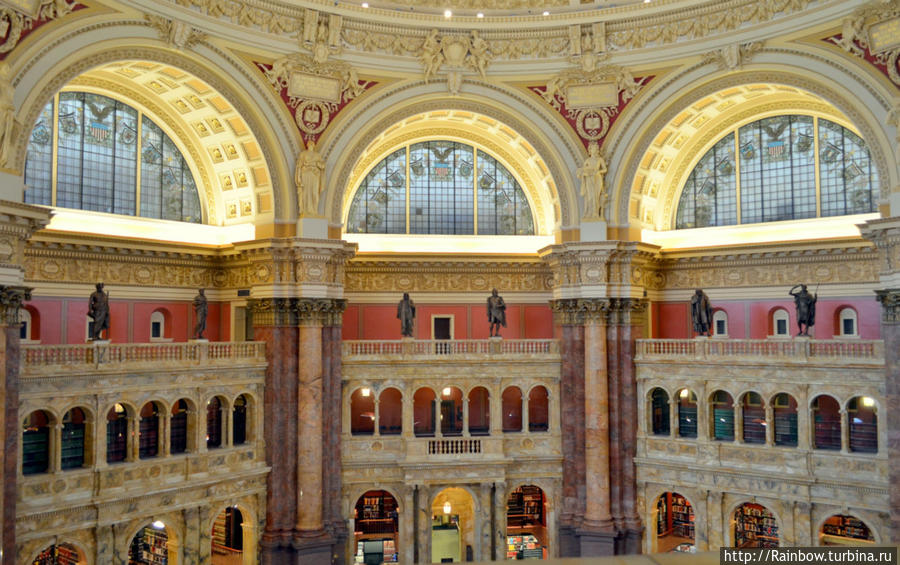 Самая красивая библиотека Вашингтон, CША
